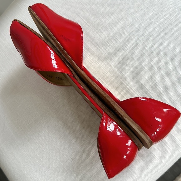 Prada Red Patent Flats 10/10.5 - Picture 3 of 11